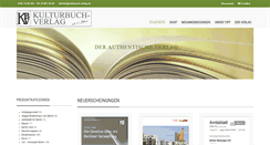 Desktop Screenshot of kulturbuch-verlag.de